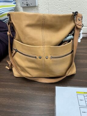 The Sak Ashland Bucket Hobo Shoulder Bag in Tobacco. Softest leather!